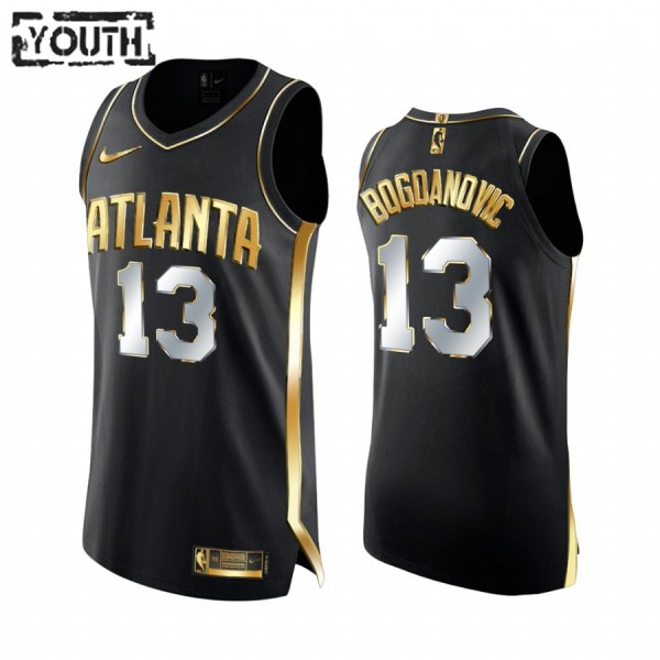 Atlanta Hawks Trikot Bogdan Bogdanovic 13 2020-21 Schwarz Golden Edition Swingman - Kinder Atlanta Hawks Trikot Bogdan Bogdanovic 13 2020-21 Schwarz Golden Edition Swingman - Kinder